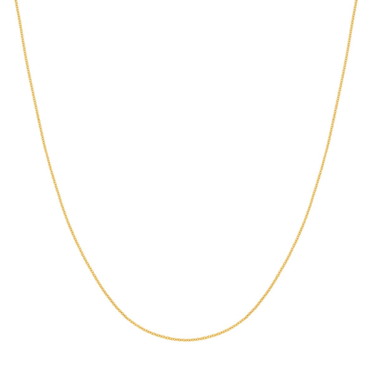 14K Gold 1.20mm Adjustable Child's Cable Chain Birmingham Jewelry Gold Chain Birmingham Jewelry