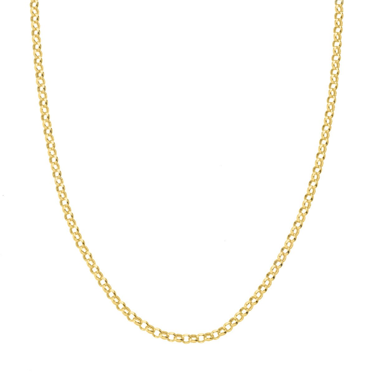 14K Gold 3.75mm Hollow Rolo Chain Birmingham Jewelry Gold Chain Birmingham Jewelry