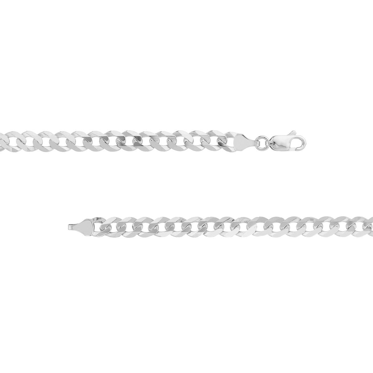 Birmingham Jewelry - 14K Gold 7mm Curb Chain with Lobster Lock - Birmingham Jewelry