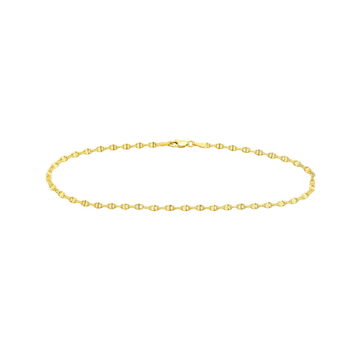 Birmingham Jewelry - 14K Gold Anchor Chain Anklet - Birmingham Jewelry