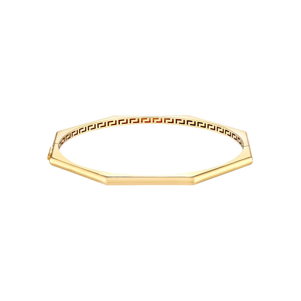 Birmingham Jewelry - 14K Gold Geometric Octagon Bangle Bracelet - Birmingham Jewelry