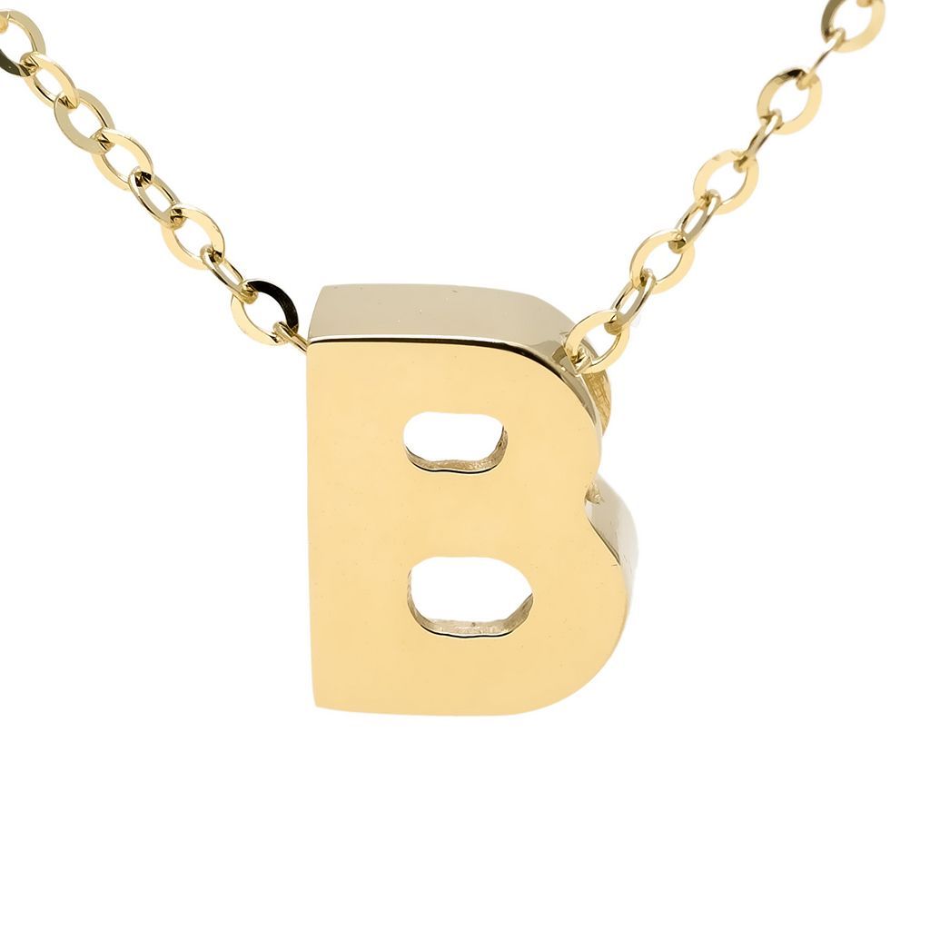 14K Gold Initial "B" Necklace Birmingham Jewelry Necklace Birmingham Jewelry