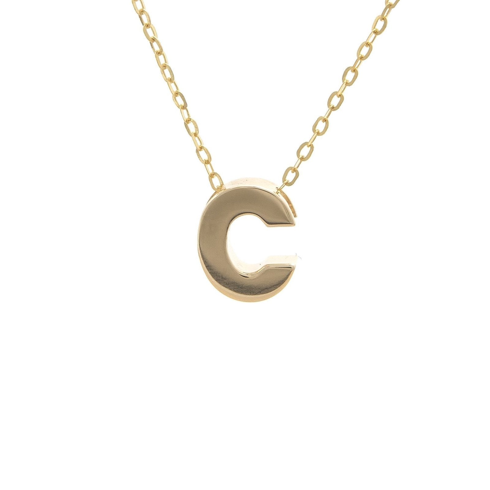 14K Gold Initial "C" Necklace Birmingham Jewelry Necklace Birmingham Jewelry