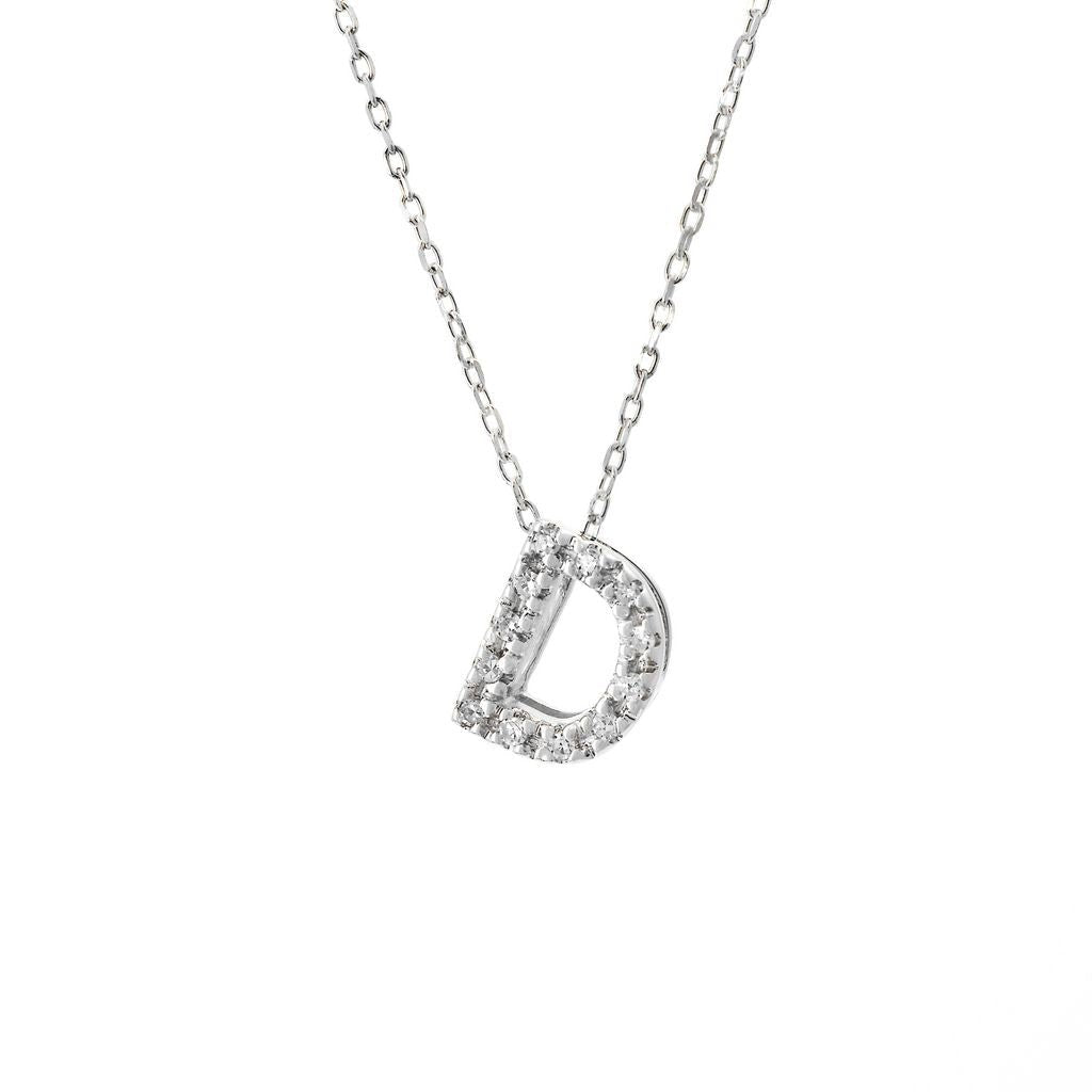 14K Gold Initial "D" Necklace With Diamonds Birmingham Jewelry Necklace Birmingham Jewelry