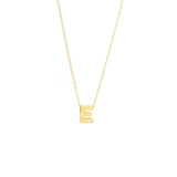 14K Gold Initial "E" Necklace (Diamond) Birmingham Jewelry Necklace Birmingham Jewelry 
