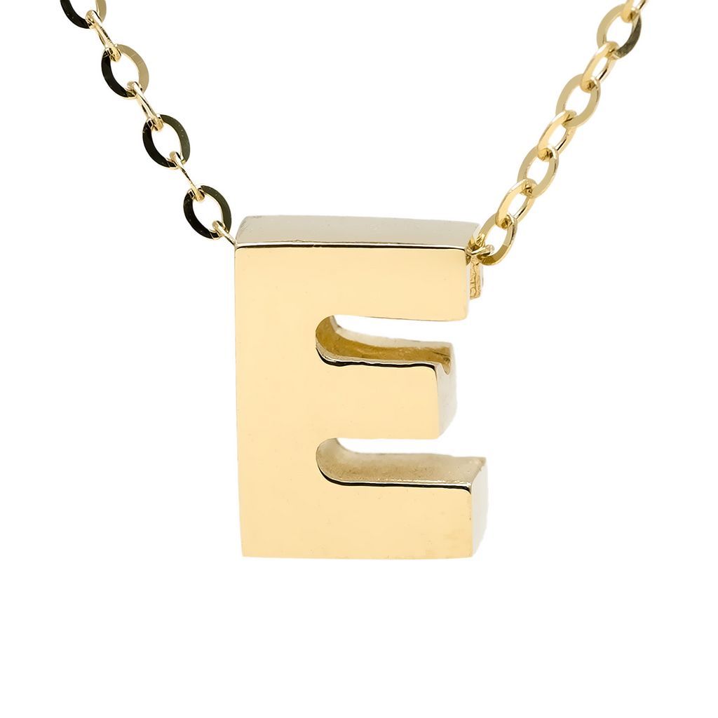 14K Gold Initial "E" Necklace Birmingham Jewelry Necklace Birmingham Jewelry