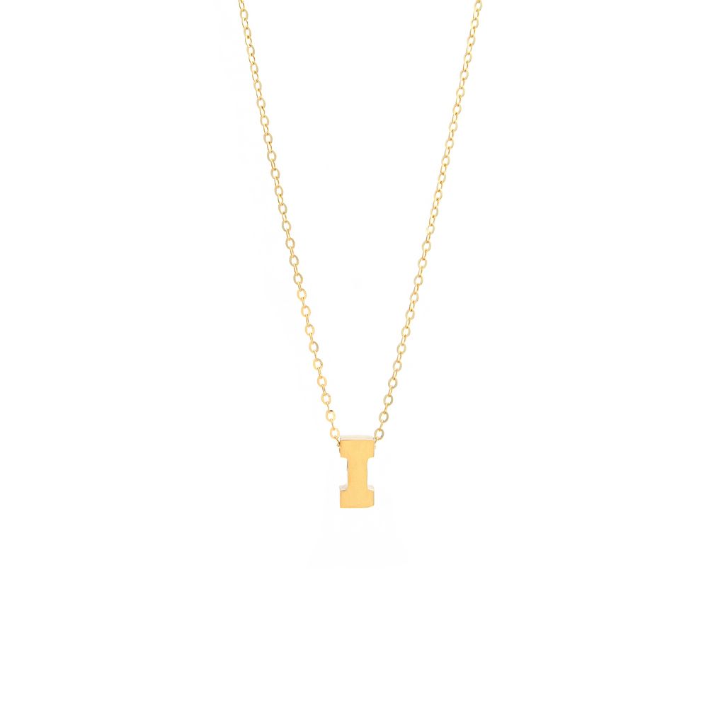 14K Gold Initial "I" Necklace Birmingham Jewelry Necklace Birmingham Jewelry