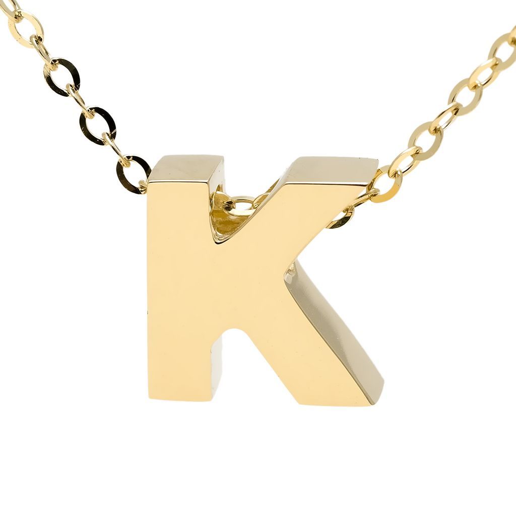 14K Gold Initial "K" Necklace Birmingham Jewelry Necklace Birmingham Jewelry