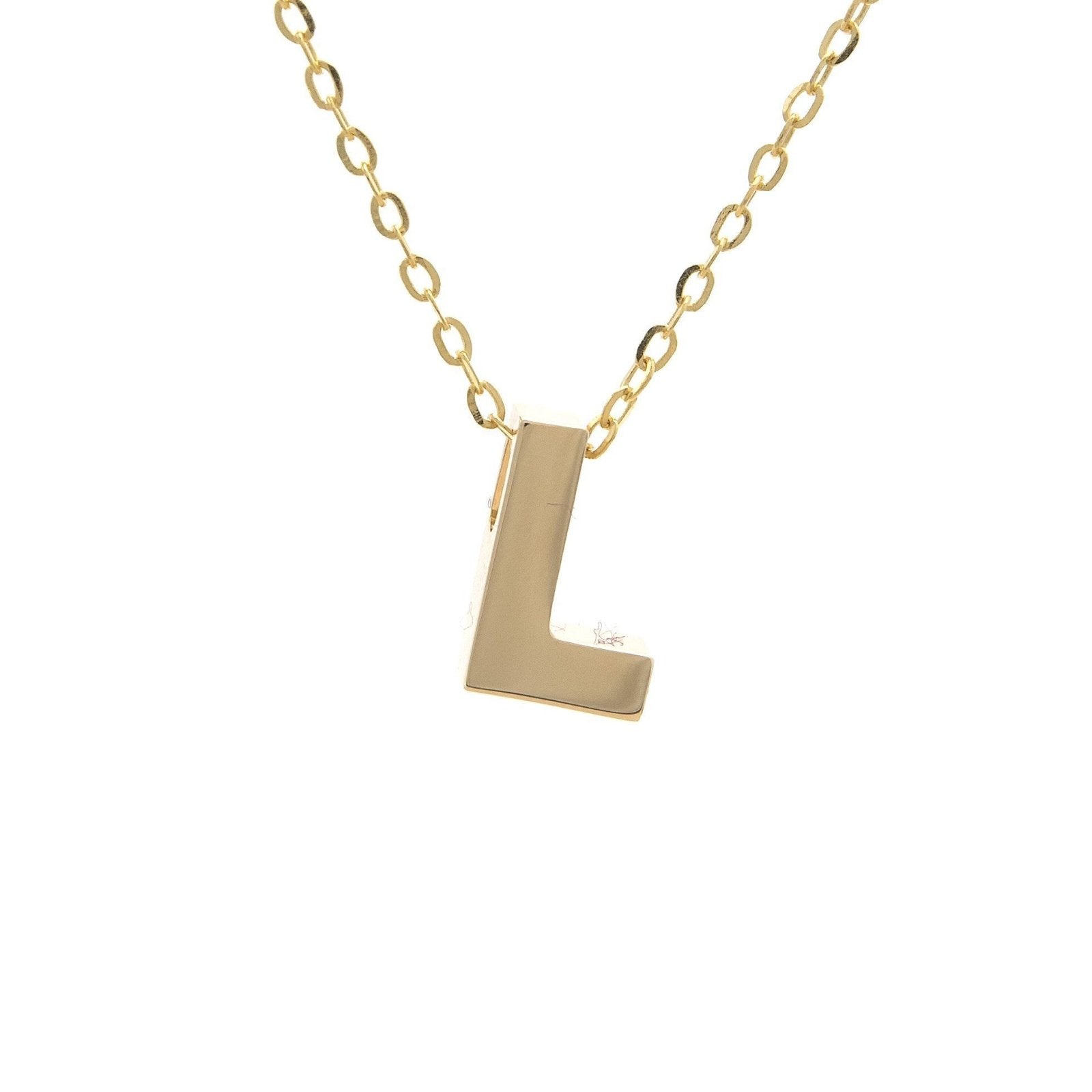 14K Gold Initial "L" Necklace Birmingham Jewelry Necklace Birmingham Jewelry