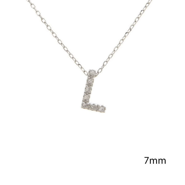 14K Gold Initial "L" Necklace With Diamonds Birmingham Jewelry Necklace Birmingham Jewelry 
