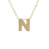 14K Gold Initial "N" Necklace Birmingham Jewelry Necklace Birmingham Jewelry 