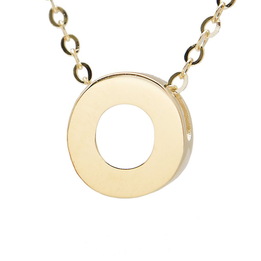 14K Gold Initial "O" Necklace Birmingham Jewelry Necklace Birmingham Jewelry