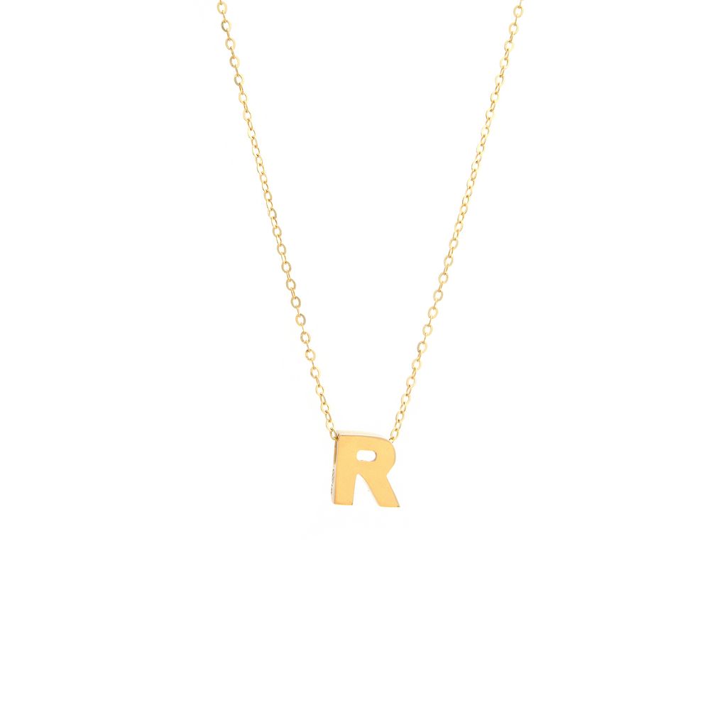 14K Gold Initial "R" Necklace Birmingham Jewelry Necklace Birmingham Jewelry