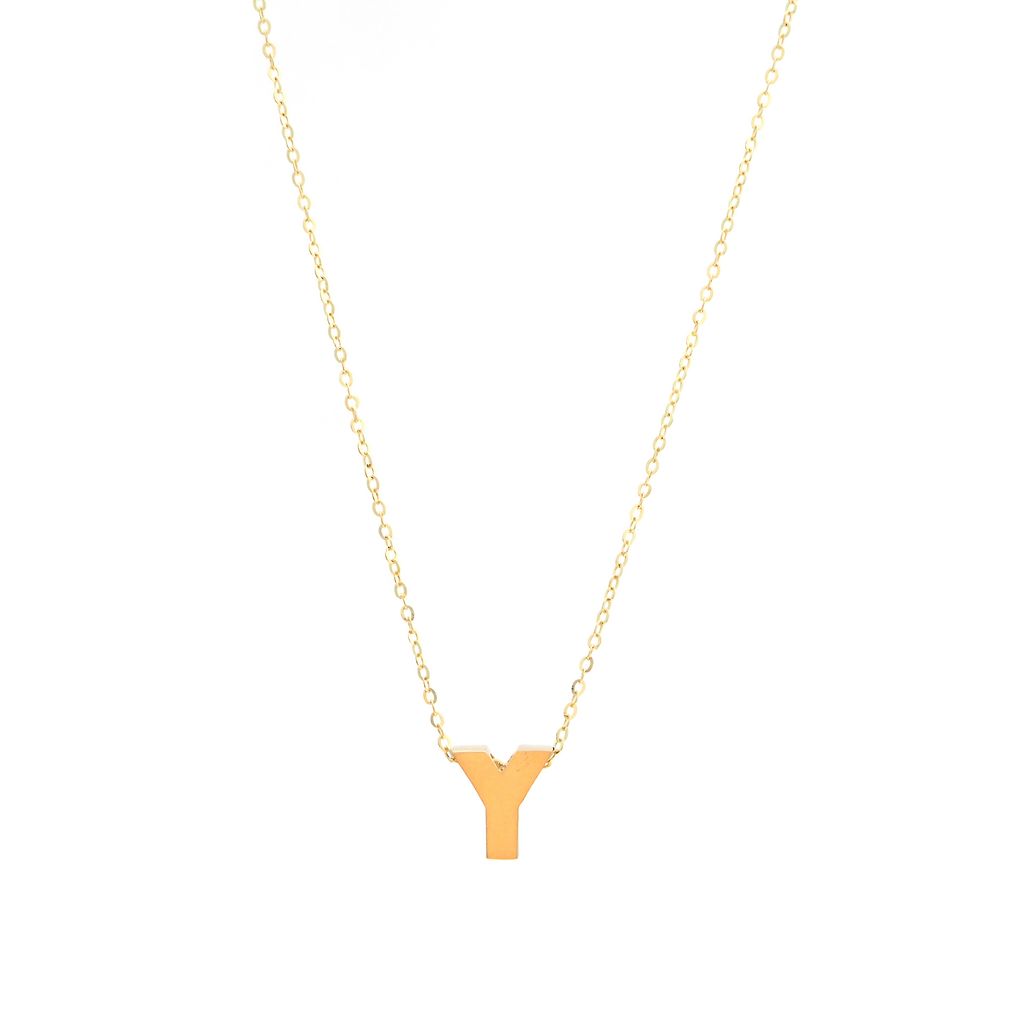 14K Gold Initial "Y" Necklace Birmingham Jewelry Necklace Birmingham Jewelry