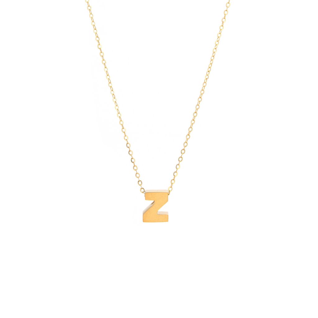14K Gold Initial "Z" Necklace Birmingham Jewelry Necklace Birmingham Jewelry