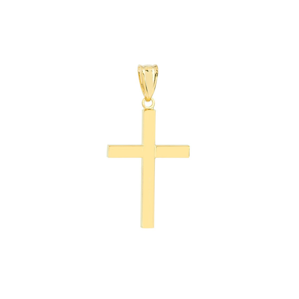 14K Gold Reversible D/C and Polished Cross Pendant Birmingham Jewelry Pendant Birmingham Jewelry