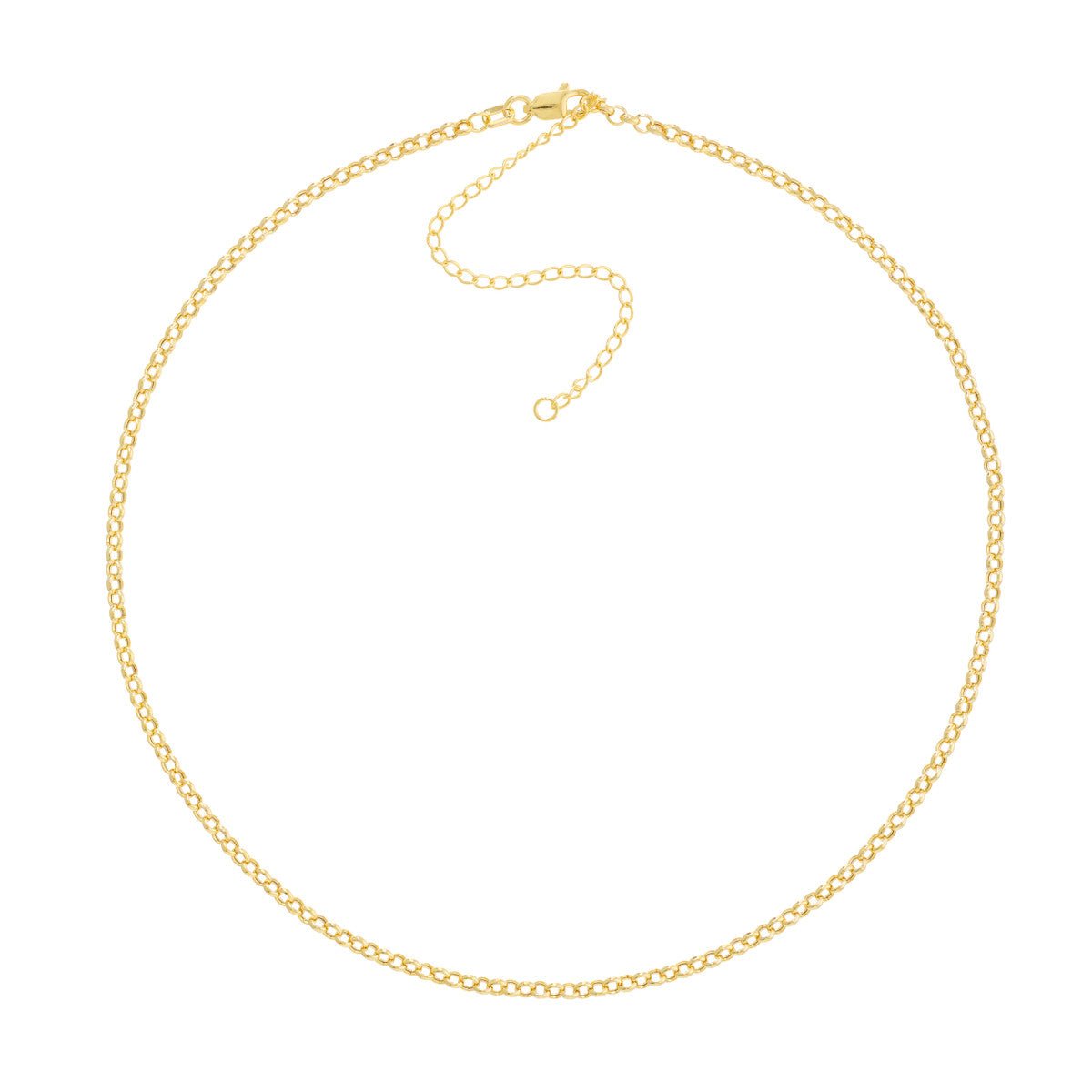 14K Gold Rolo Choker Chain Birmingham Jewelry Choker Birmingham Jewelry