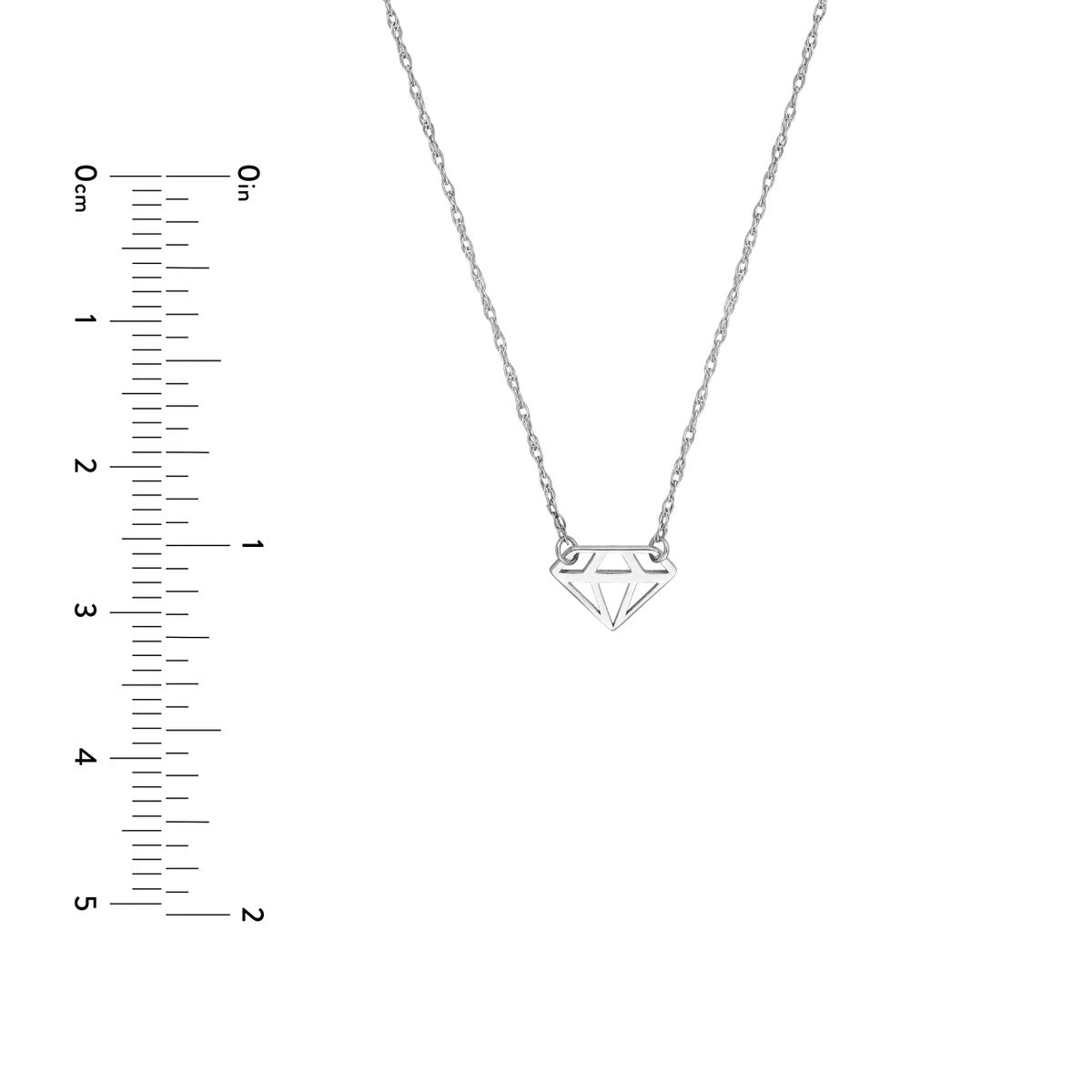 Birmingham Jewelry - 14K Gold So You Mini Diamond-Shaped Adjustable Necklace - Birmingham Jewelry