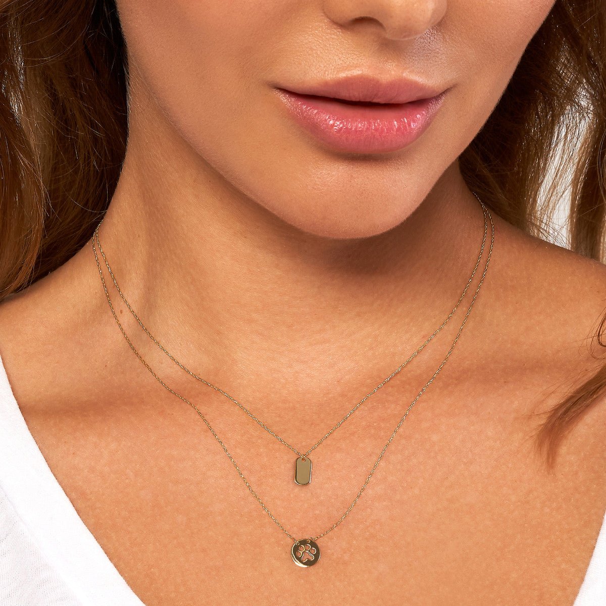 14K Gold So You Mini Dog Tag Adjustable Necklace Birmingham Jewelry Necklace Birmingham Jewelry