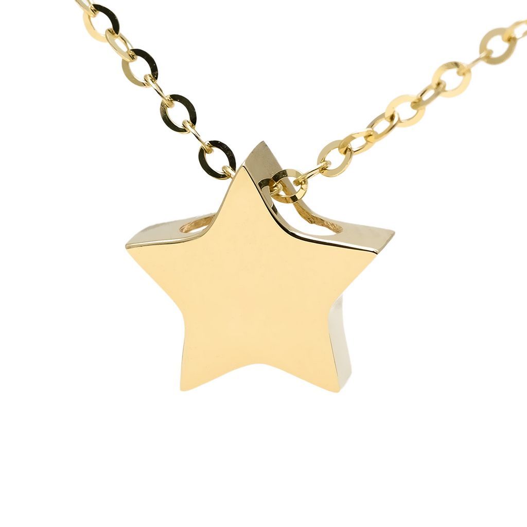 14K Gold Star Necklace