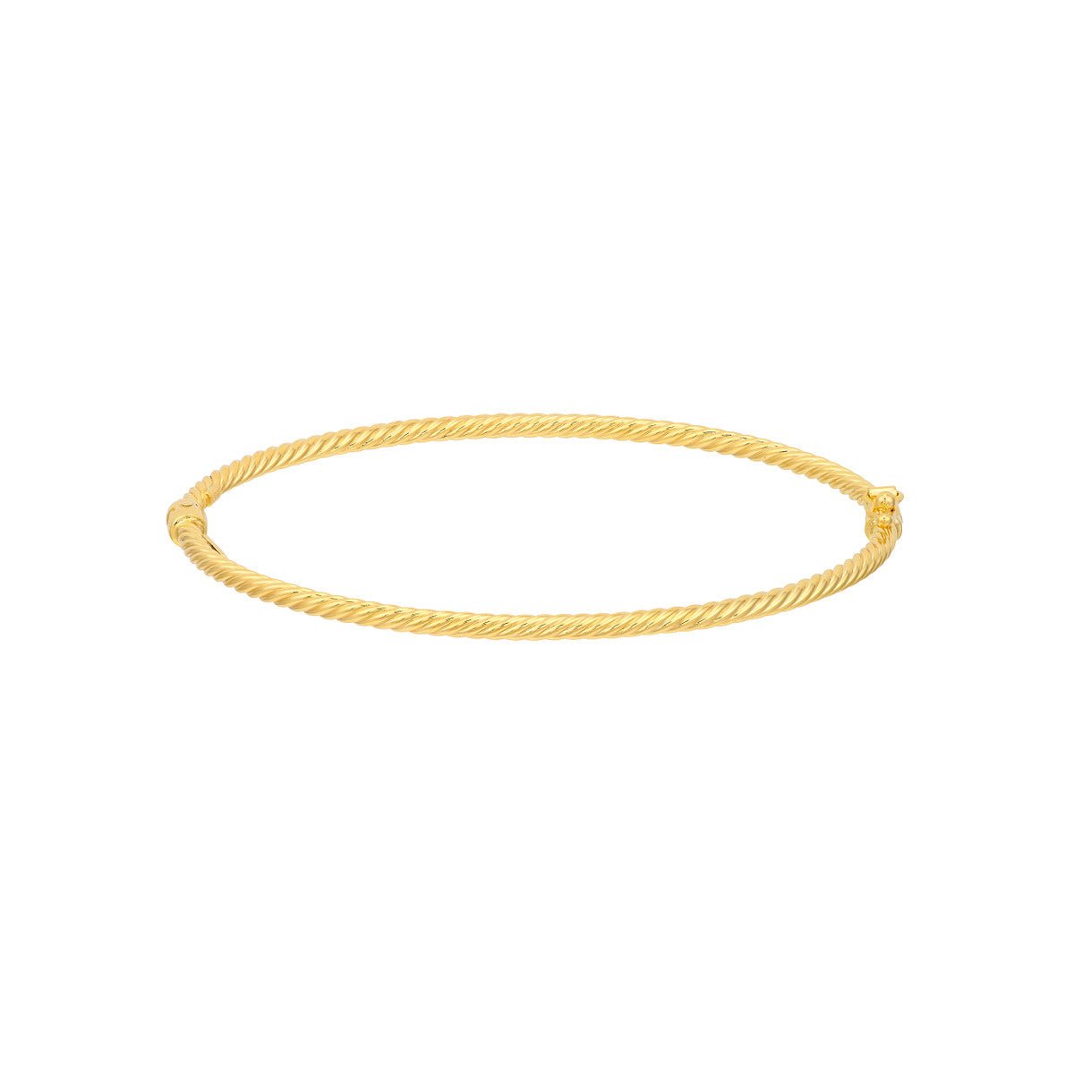 Birmingham Jewelry - 14K Gold Twisted Tube Bangle - Birmingham Jewelry