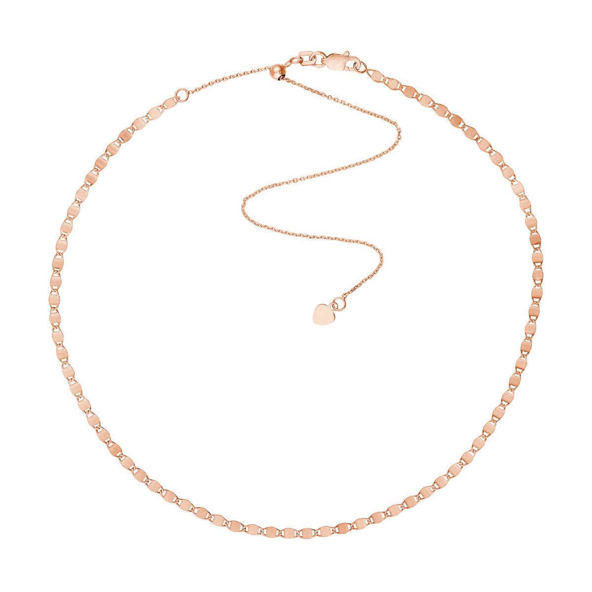 Birmingham Jewelry - 14K Gold Valentino Chain Adjustable Choker - Birmingham Jewelry