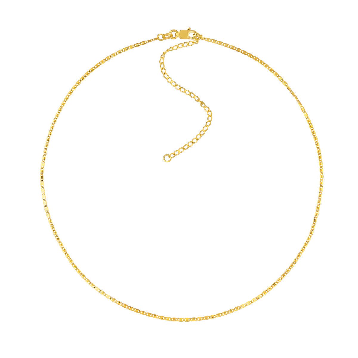 Birmingham Jewelry - 14K Gold Valentino Choker Chain - Birmingham Jewelry