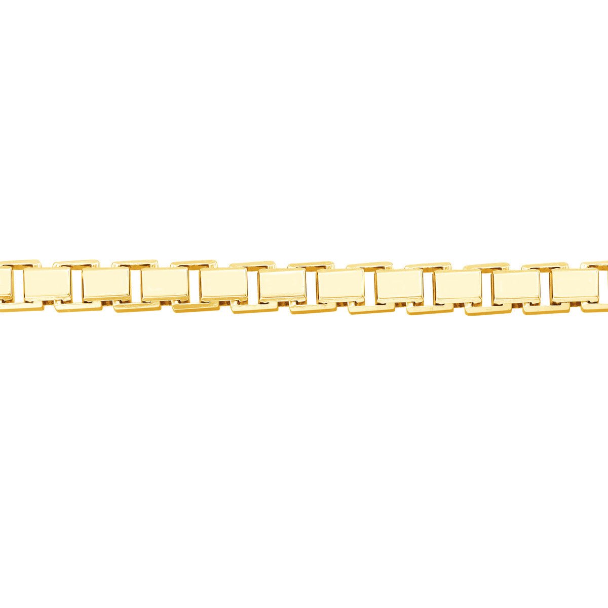 14K Yellow Gold 3.40mm Box Chain Bracelet Birmingham Jewelry Bracelet Birmingham Jewelry
