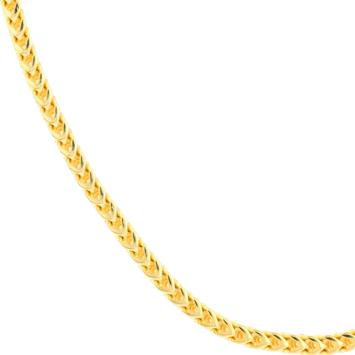14K Yellow Gold 3mm Franco Chain with Lobster Lock Birmingham Jewelry Chain Birmingham Jewelry