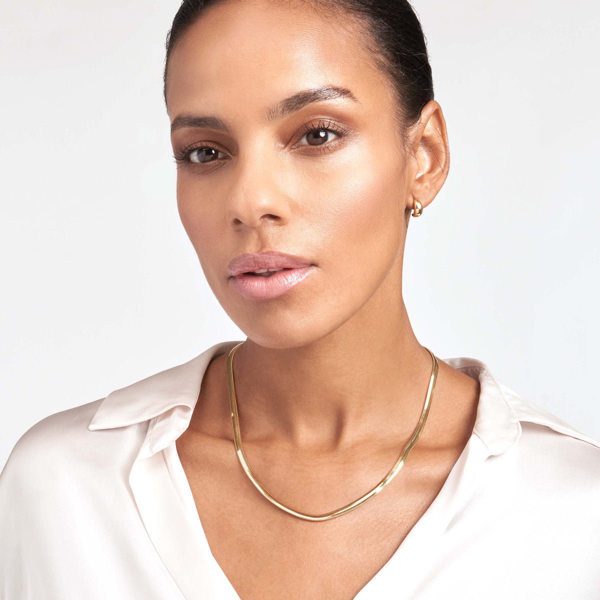 14K Yellow Gold 4.20mm Hollow Oval Snake Chain with Lobster Lock Birmingham Jewelry Gold Chain Birmingham Jewelry