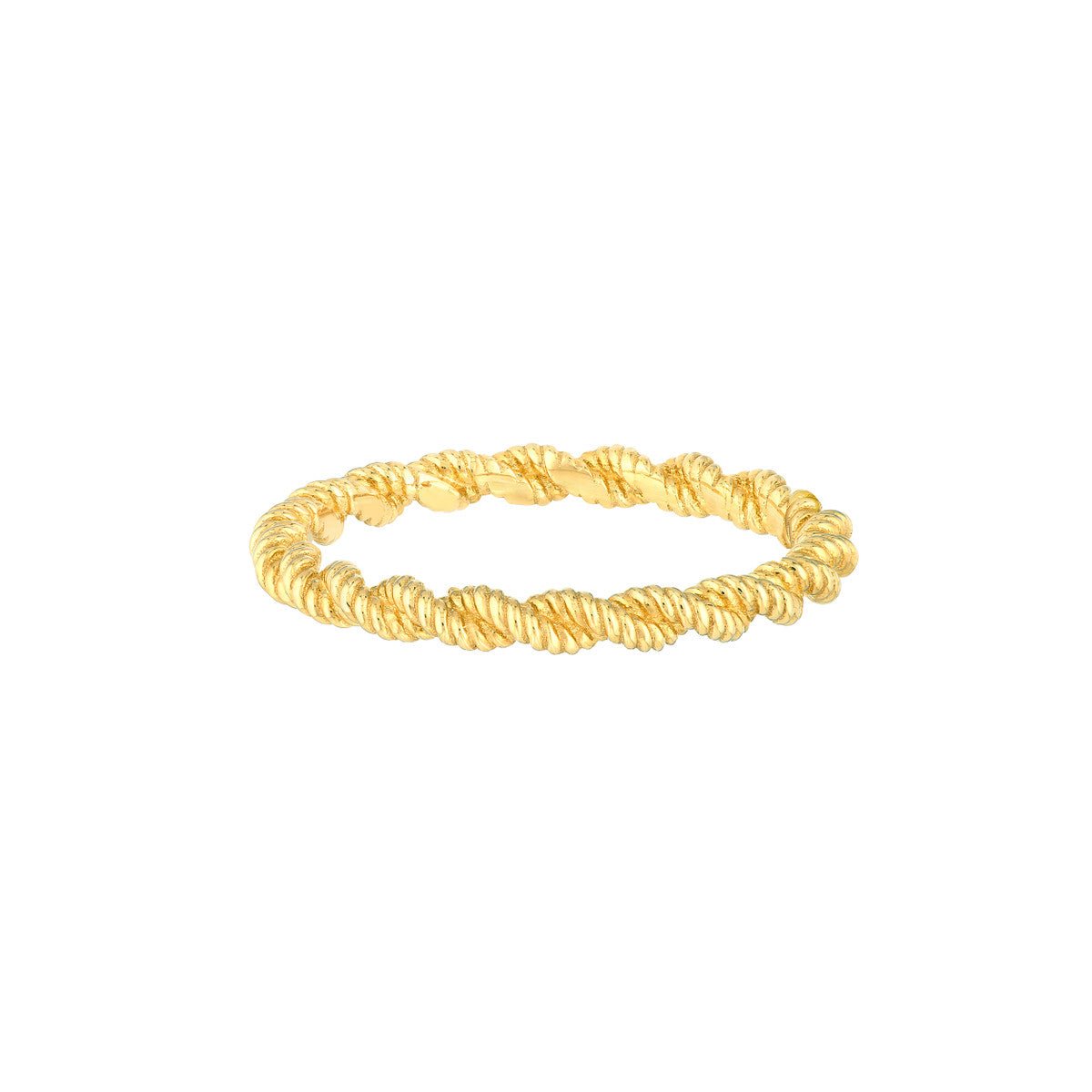 Birmingham Jewelry - 14K Yellow Gold Cable Pattern Ring Band - Birmingham Jewelry