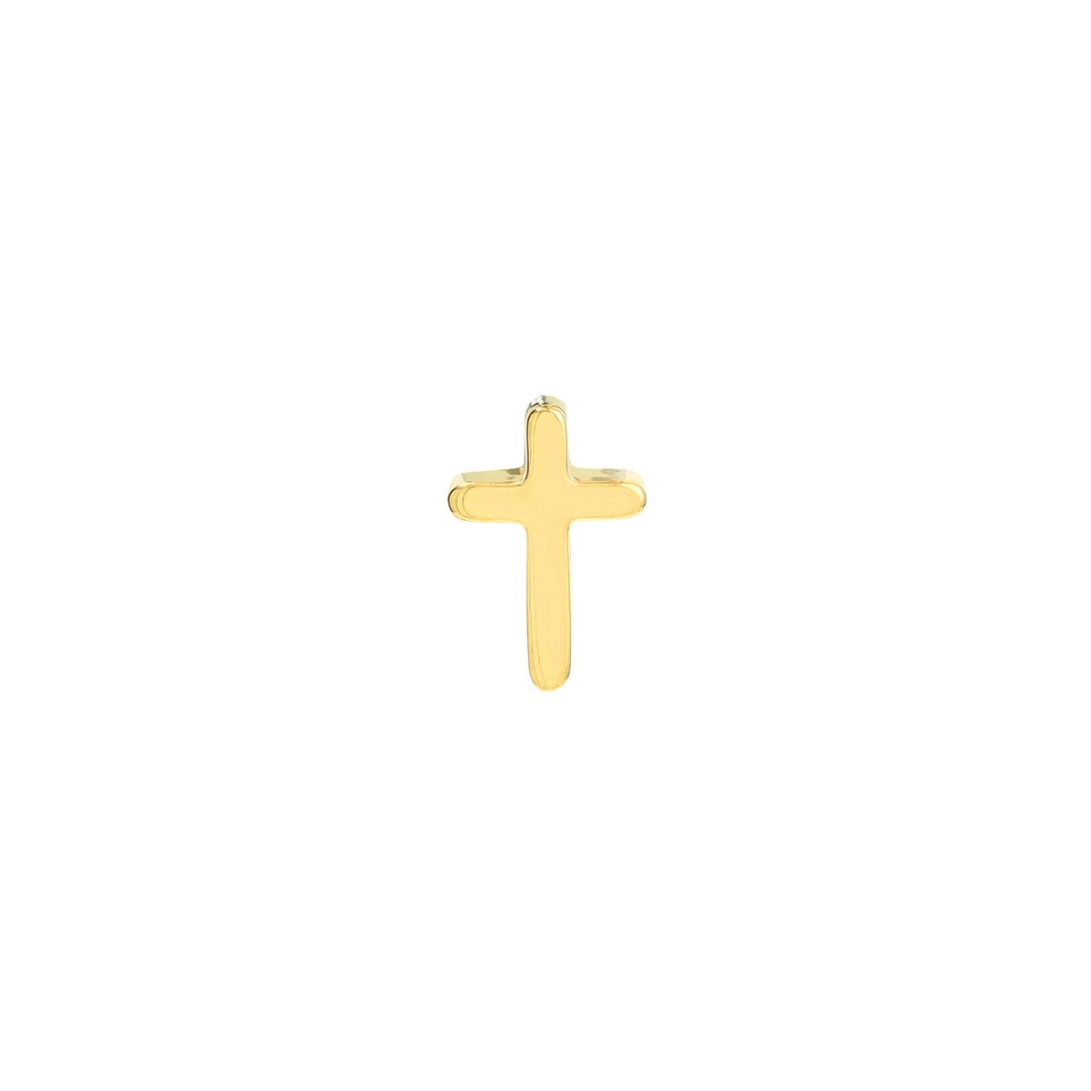 14K Yellow Gold Cross Profile Stud Earrings Birmingham Jewelry Earrings Birmingham Jewelry