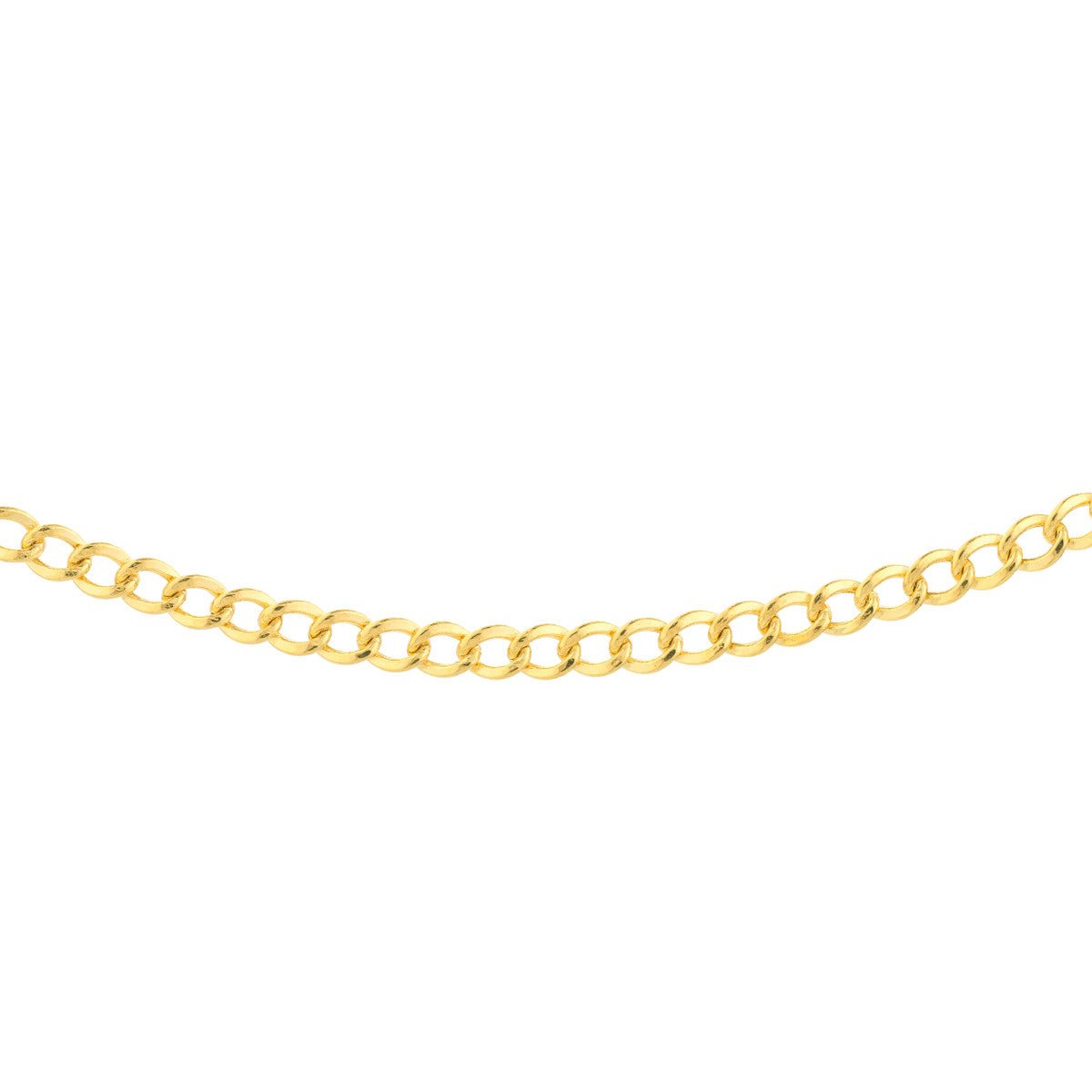 Birmingham Jewelry - 14K Yellow Gold Curb Chain Adjustable Choker - Birmingham Jewelry