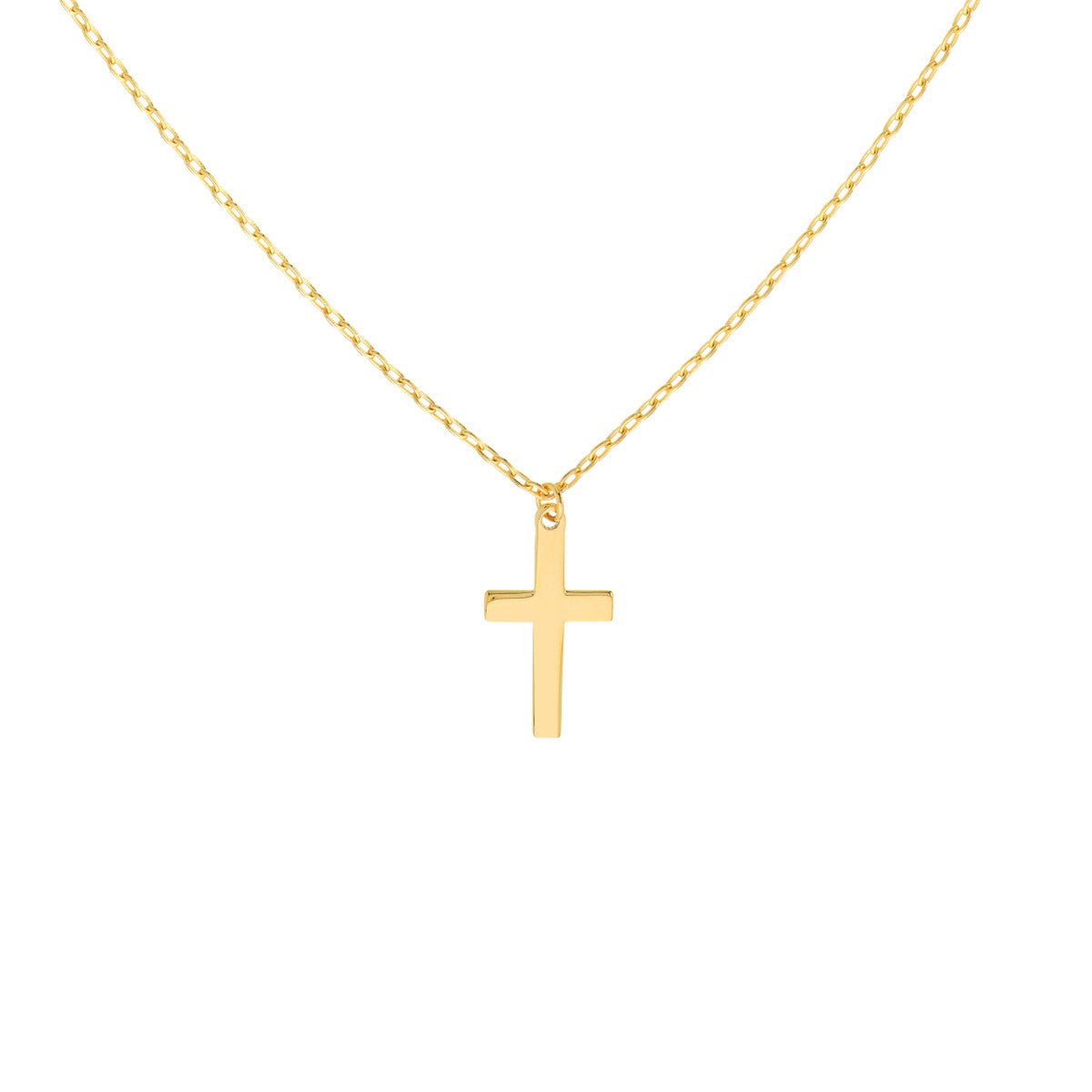 14K Yellow Gold Double Cross Adjustable Duet Necklace Birmingham Jewelry Necklace Birmingham Jewelry
