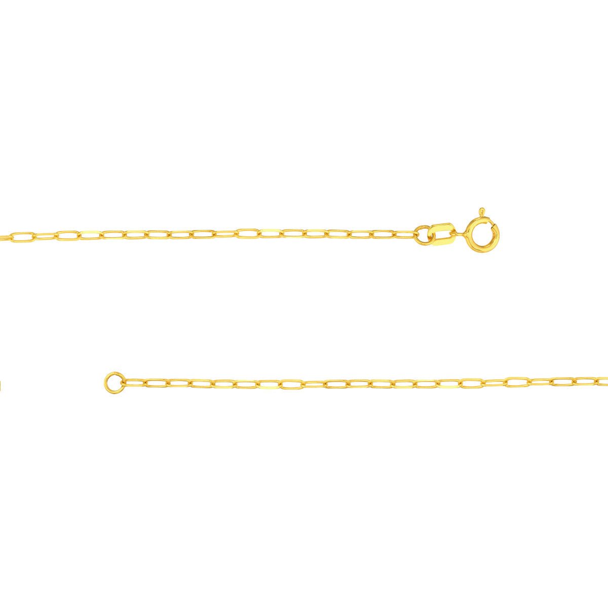 Birmingham Jewelry - 14K Yellow Gold E2W Cross Paper Clip Necklace - Birmingham Jewelry