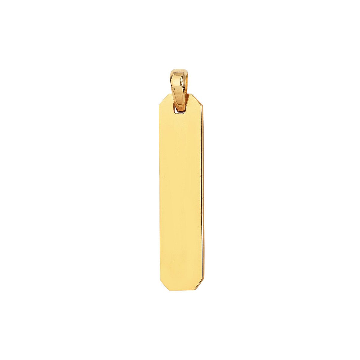 Birmingham Jewelry - 14K Yellow Gold Fancy Elongated Octagon Bar - Birmingham Jewelry
