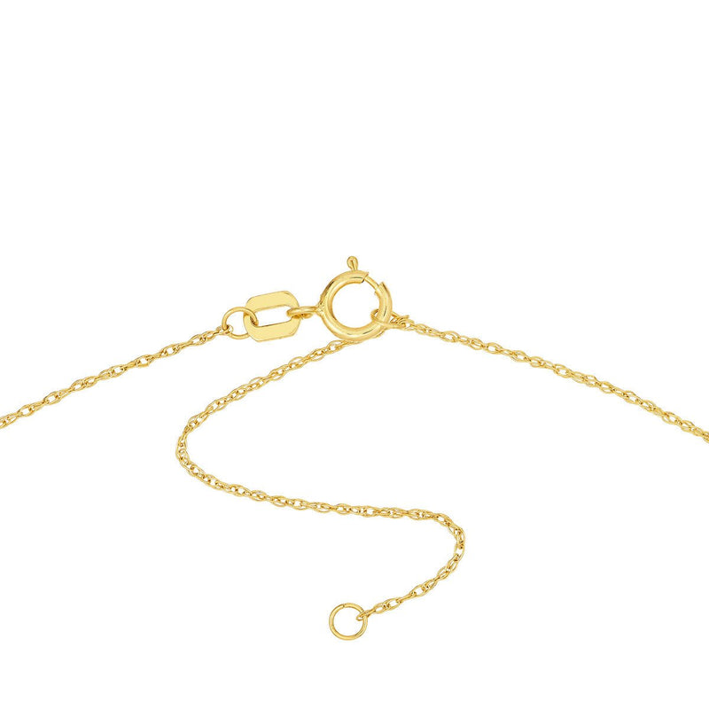 Birmingham Jewelry - 14K Yellow Gold Flat Tilted Heart Engravable Necklace - Birmingham Jewelry