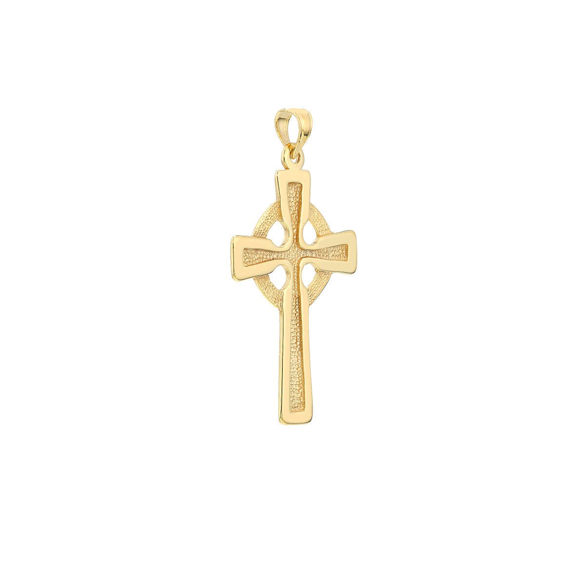 Birmingham Jewelry - 14K Yellow Gold Hammered Celtic Cross Pendant - Birmingham Jewelry