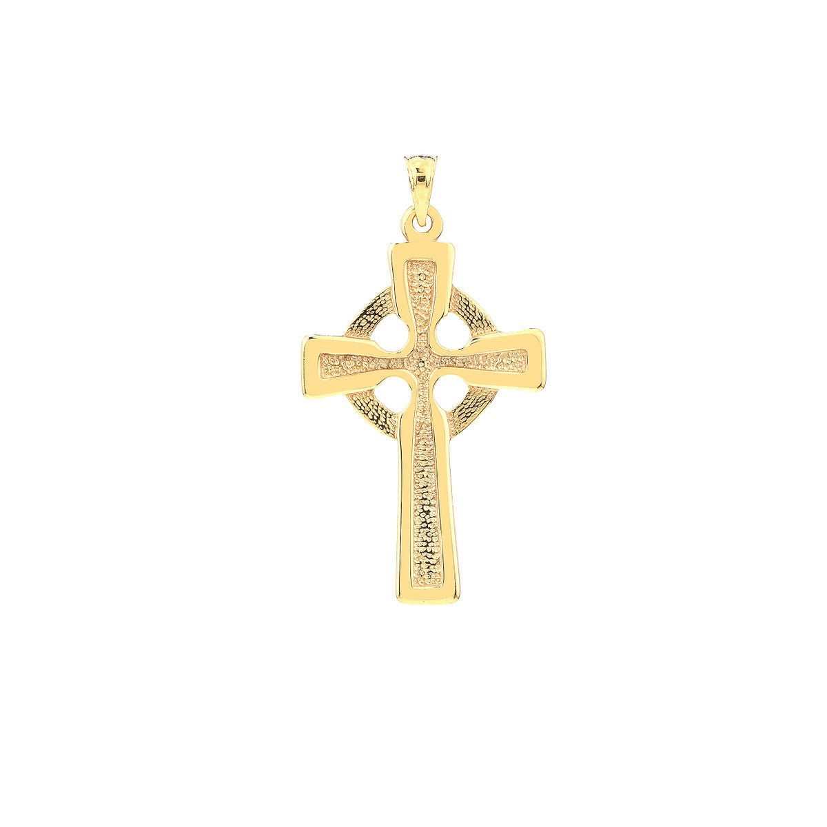 Birmingham Jewelry - 14K Yellow Gold Hammered Celtic Cross Pendant - Birmingham Jewelry