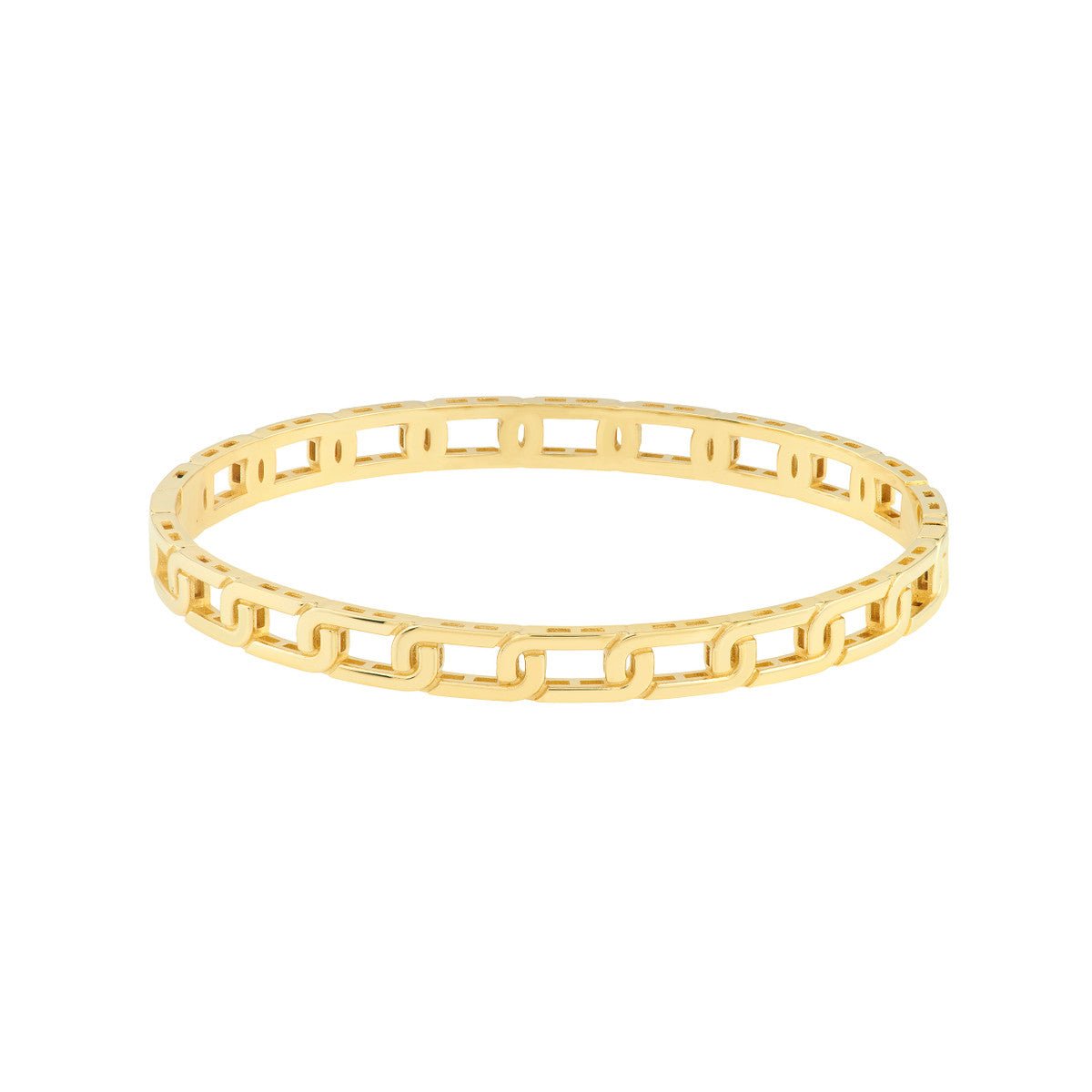 Birmingham Jewelry - 14K Yellow Gold Link Bangle - Birmingham Jewelry