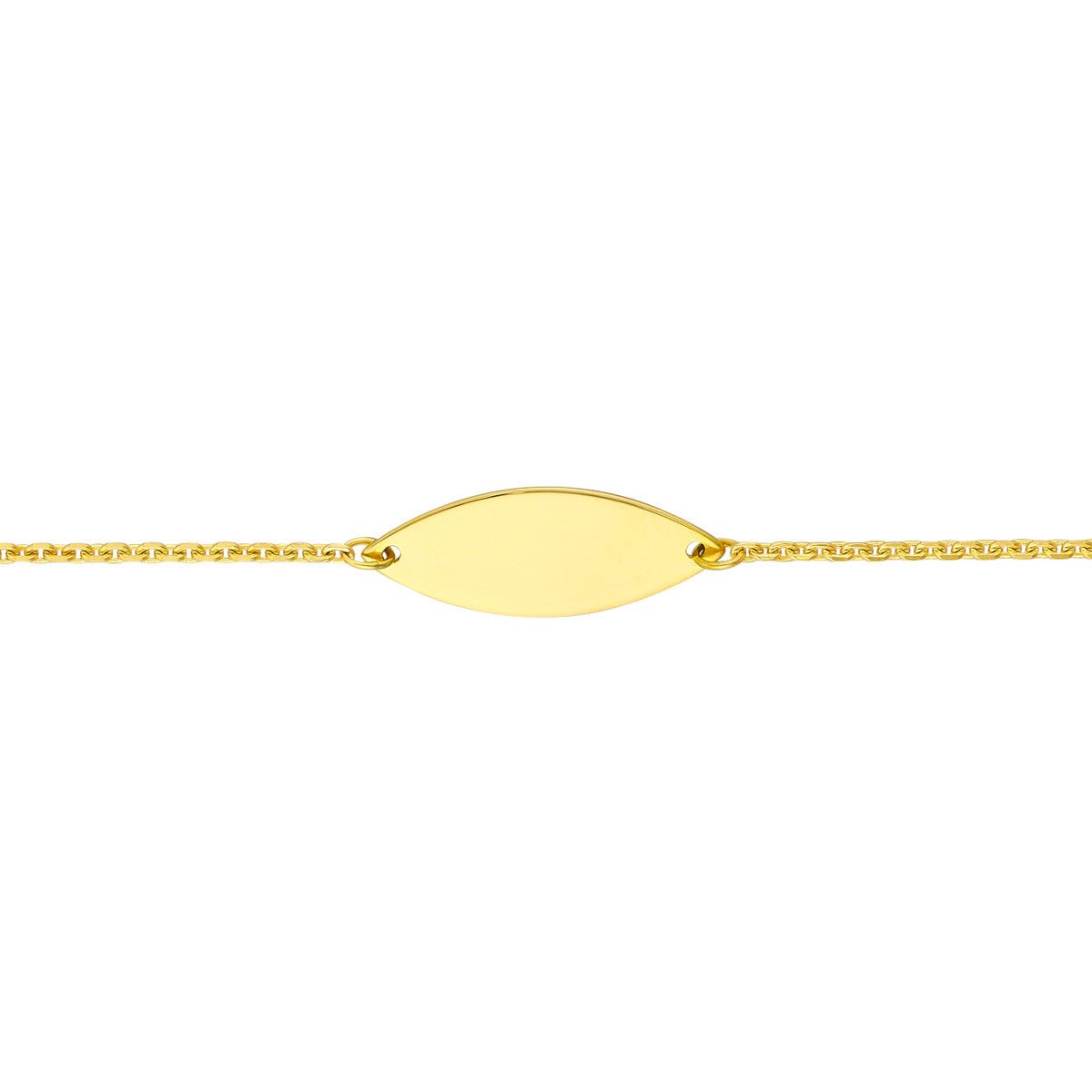 Birmingham Jewelry - 14K Yellow Gold Marquise Stations Adjustable Choker - Birmingham Jewelry