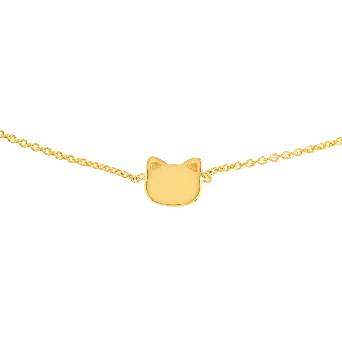 Birmingham Jewelry - 14K Yellow Gold Mini Cat Bolo Bracelet - Birmingham Jewelry