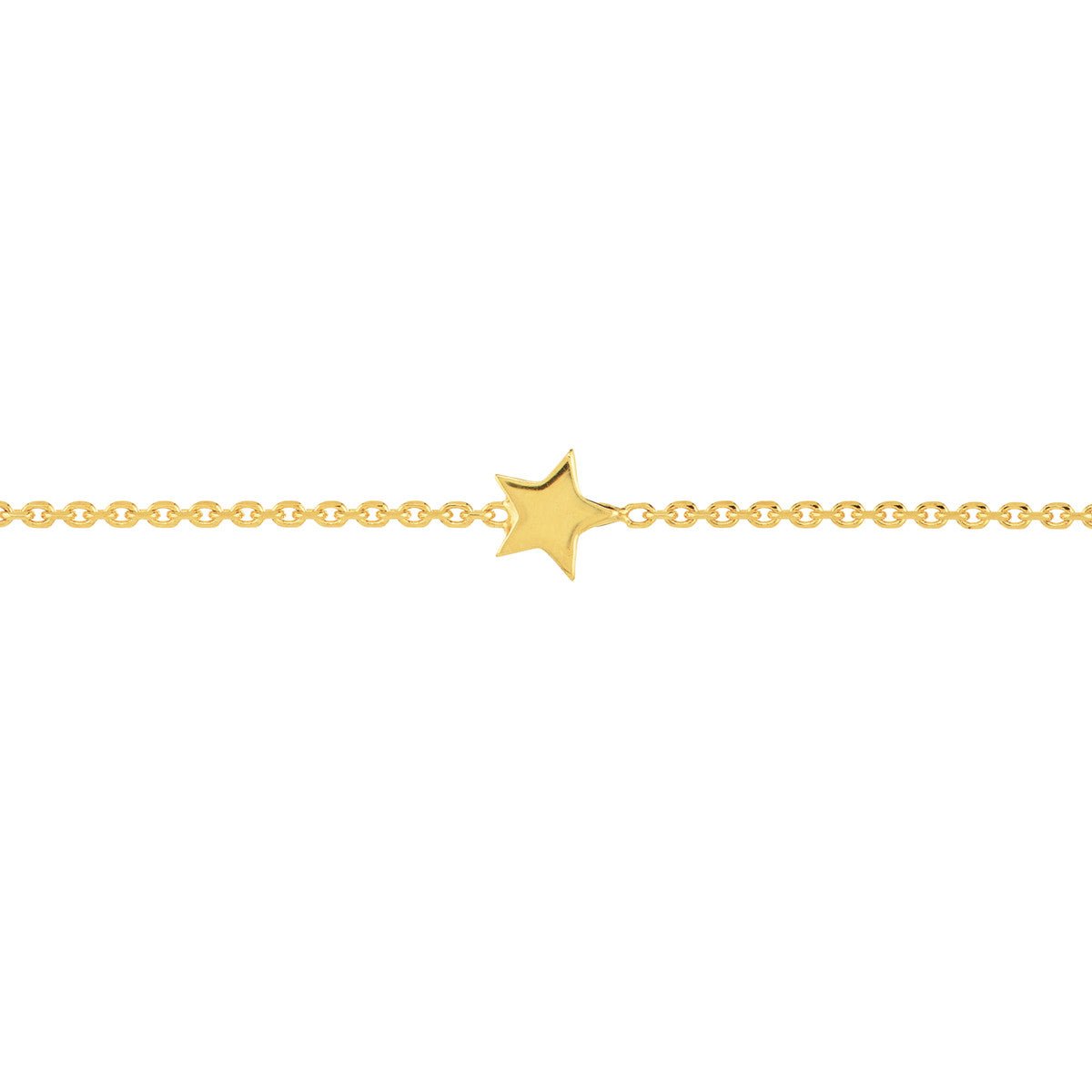 14K Yellow Gold Mini Star Station Anklet Birmingham Jewelry Anklet Birmingham Jewelry