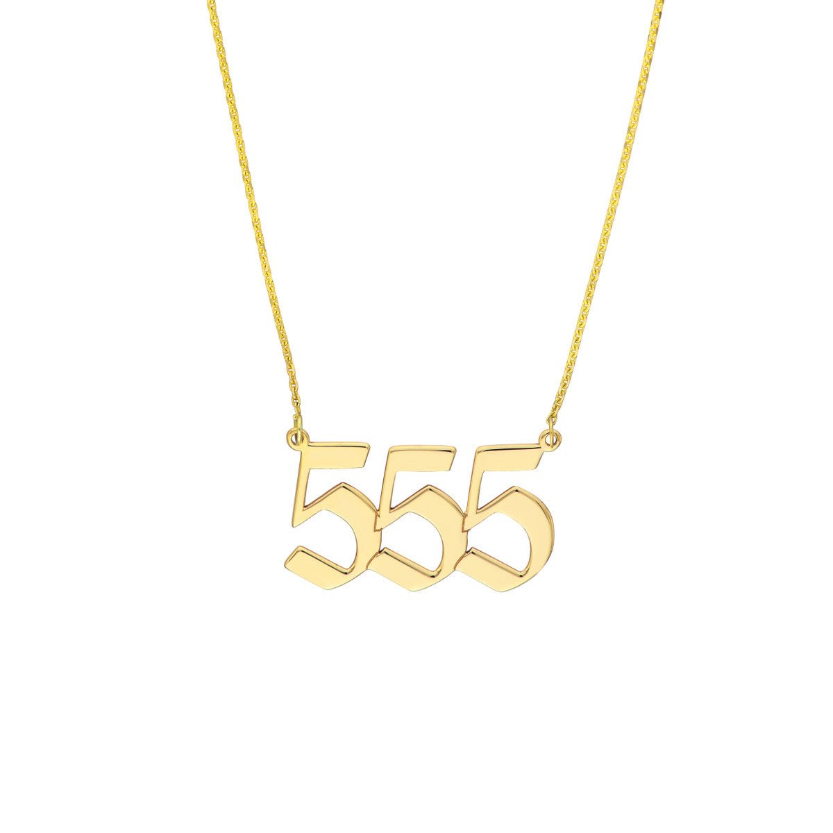 Birmingham Jewelry - 14K Yellow Gold Numerology Angelical No 555 - Change - Birmingham Jewelry