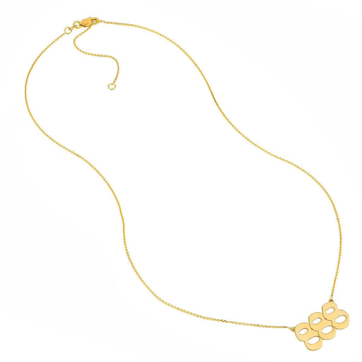 Birmingham Jewelry - 14K Yellow Gold Numerology Angelical No 888 - Balance - Birmingham Jewelry
