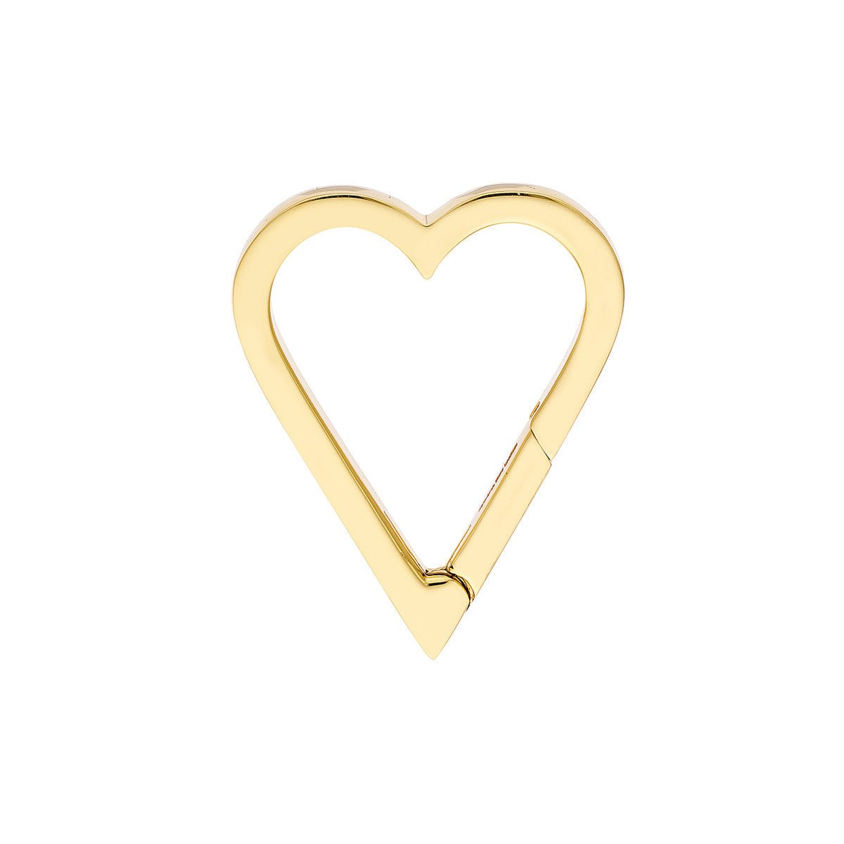 14K Yellow Gold Open Heart Push Lock Birmingham Jewelry Push Locket Birmingham Jewelry