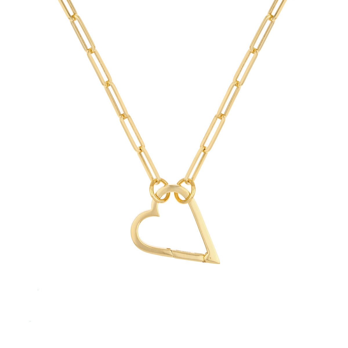 14K Yellow Gold Open Heart Push Lock Birmingham Jewelry Push Locket Birmingham Jewelry