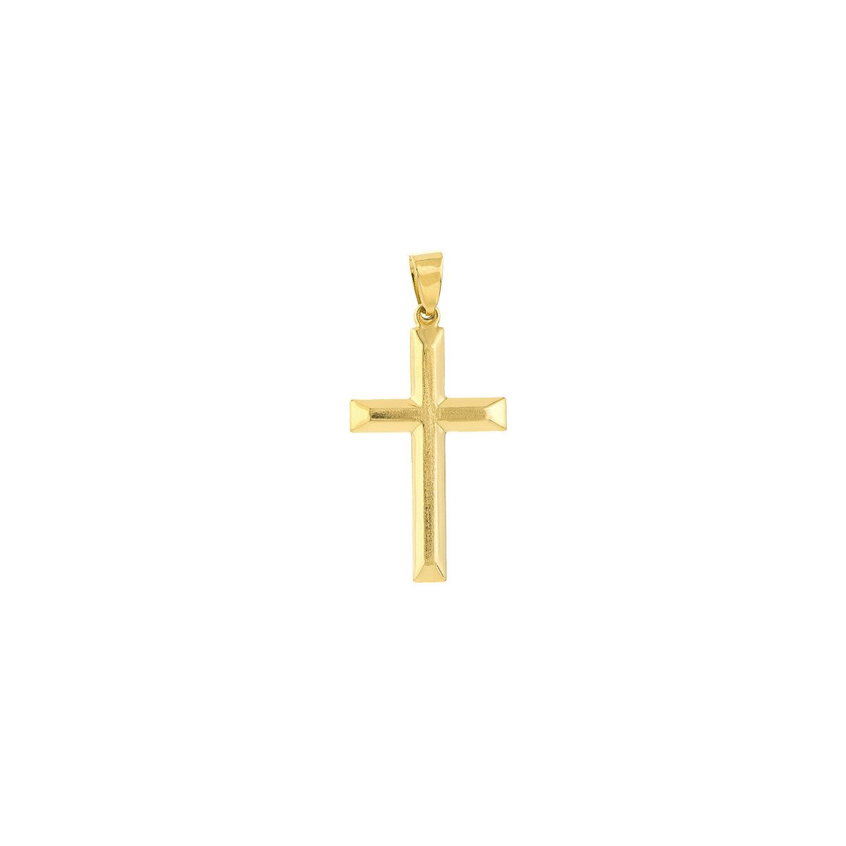 Birmingham Jewelry - 14K Yellow Gold Raised Cross Pendant - Birmingham Jewelry
