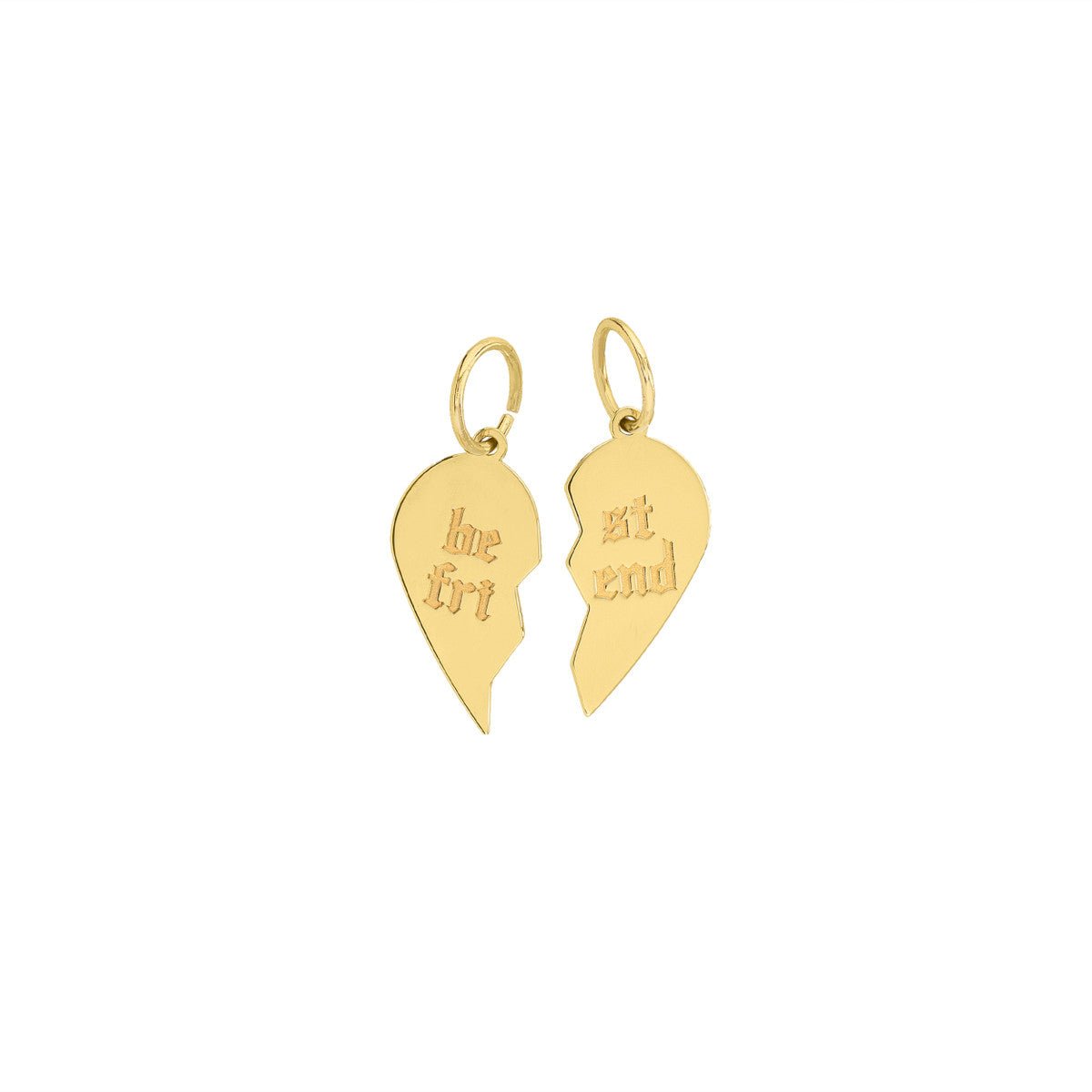 Birmingham Jewelry - 14K Yellow Gold Share My Heart Engravable Charm - Birmingham Jewelry