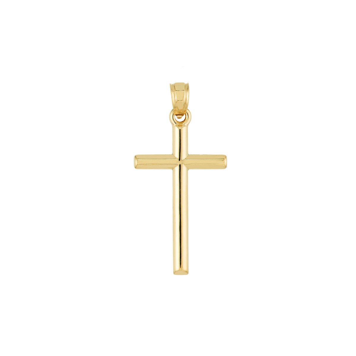 14K Yellow Gold Small Polished Cross Pendant Birmingham Jewelry Pendant Birmingham Jewelry